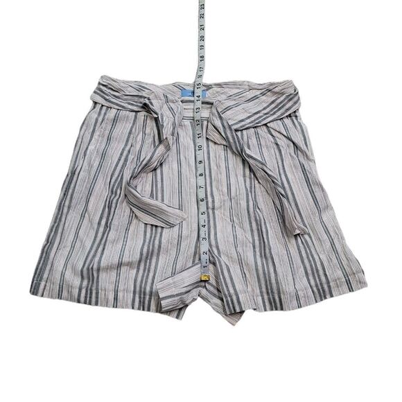 Nwot CeCe Stripe Metalic Paperbag Shorts - Picture 6 of 12